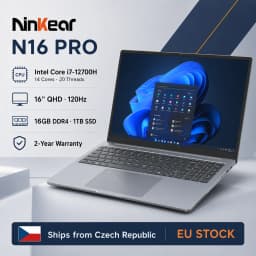 Ninkear N16 Pro 16″ Qhd 120Hz Laptop for Work & Study, Core I7-12700H, 16Gb Ddr4, 1Tb Ssd, Iris Xe, Wi-Fi 6, Windows 11