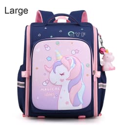 New Girl School Bags Child Pink Unicorn  Printing Backpacks Kindergarten Student Cute Girls Children's Schoolbag Waterproof Kid