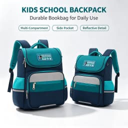 Children School Backpack, Spine Protective Waterproof Reflective Lightweight School Bag for Primary School Kids