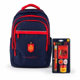 La Roja School Backpack Spanish National Football Team "La Roja", Official Licensed Product National team football backpack 43x30x18cm red and navy blue with compartments