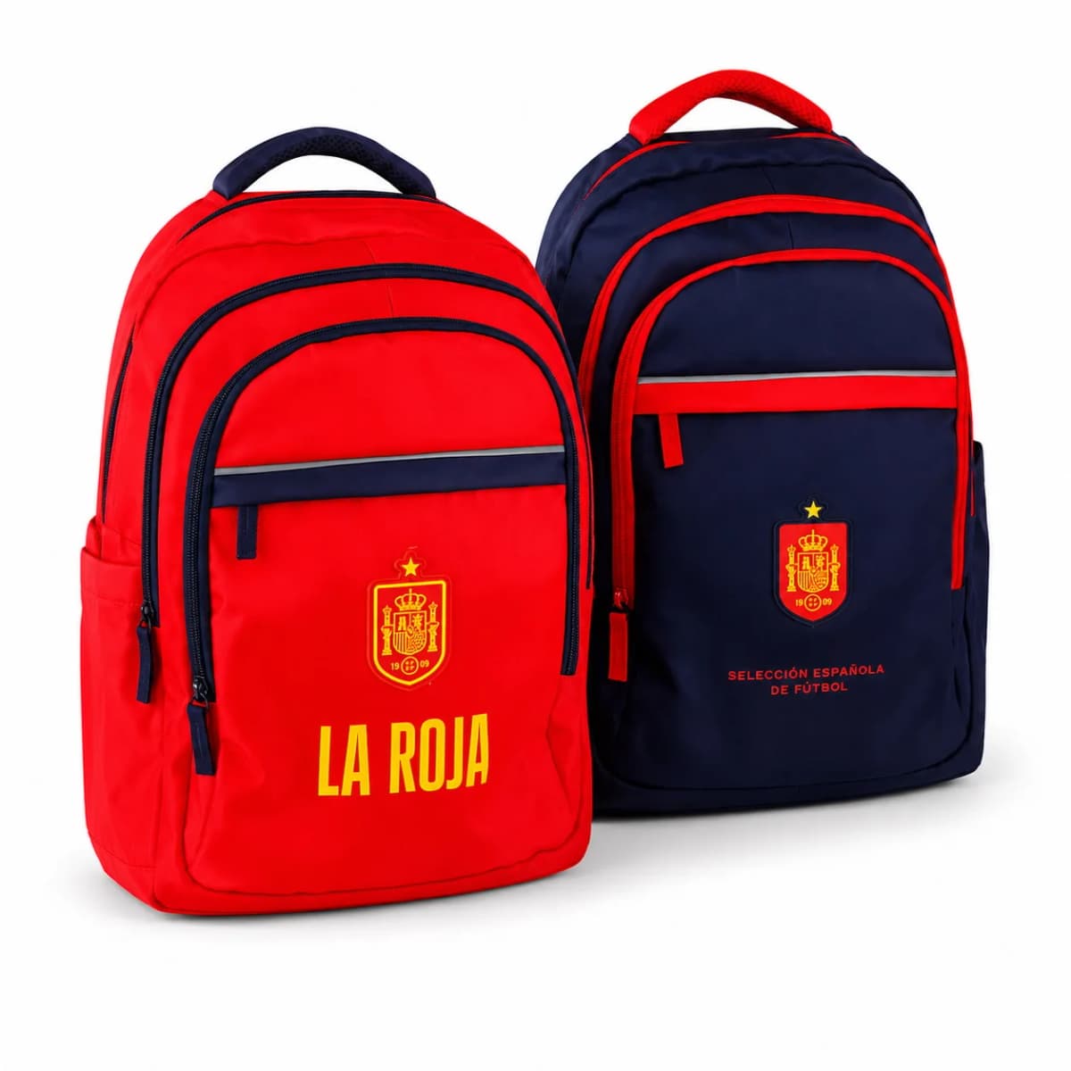 La Roja School Backpack Spanish National Football Team "La Roja", Official Licensed Product National team football backpack 43x30x18cm red and navy blue with compartments