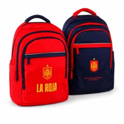 La Roja School Backpack Spanish National Football Team "La Roja", Official Licensed Product National team football backpack 43x30x18cm red and navy blue with compartments