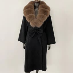 OFTBUY New Luxury Winter Clothes Outerwear Women Mid-Length 100% Wool Coat Real Fox Fur Collar Belted Wrap Woolen Jacket Female