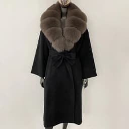 OFTBUY New Luxury Winter Clothes Outerwear Women Mid-Length 100% Wool Coat Real Fox Fur Collar Belted Wrap Woolen Jacket Female