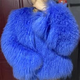 2025 Autumn Fashion Warm Short Real Mongolia Sheep Fur Jacket Women Plus Size Curly Lamb Fur Jacket Female