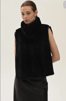 2025 Women's New Mink Fur Shawl Genuine Mink Fur Vest