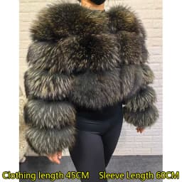 2026 Maomaokong Real Fur Coat Women Natural Raccoon Fur Jacket Female Winter Warm Fox Fur Coat High Quality Long Sleeve With Hat