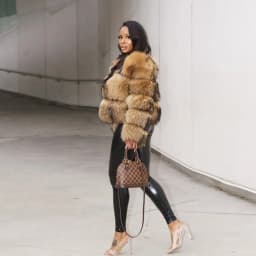 2026 Maomaokong Real Fur Coat Women Natural Raccoon Fur Jacket Female Winter Warm Fox Fur Coat High Quality Long Sleeve With Hat