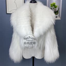 Women's Winter Korean Fashion Short Slim Fit Real Raccoon Fur Jacket Large Lapel Sexy Office Lady Style 2025