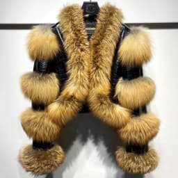 QUEENTINA Real Fur Coat New Outwears Alligator Women's Fashion Luxury Jacket Alligator Clothing Natural Fox Fur 2024