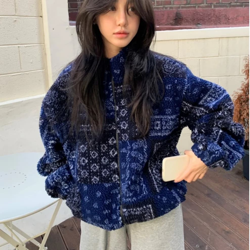 Ladies Large Size Casual Lamb Fur Jacket Multi-Color Sweet Style Thick Warm Outerwear Spring Autumn Season Zipper Closure