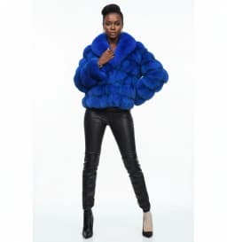 Women's Short Real Fox Fur Winter Jacket Thick Warm Natural Coat Fashion Outerwear for Cold Weather