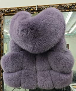 Women's Hooded Fox Fur Vest Coat Short 2025 Fur Outerwear Fashionable And Elegant