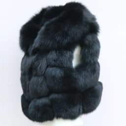 Women's Hooded Fox Fur Vest Coat Short 2025 Fur Outerwear Fashionable And Elegant
