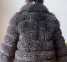 100% New Fast Shipping New Fashion Women Fashion Real Natural Fox Fur Long Coat true fur coat and stylish natural fox fur jacke
