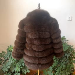 100% New Fast Shipping New Fashion Women Fashion Real Natural Fox Fur Long Coat true fur coat and stylish natural fox fur jacke