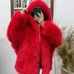 FURTJY New Style Jackets Autumn Winter Luxury Knitted Fur Coat Women Double Long Sleeve Woven Liner Fashion Real Fox Fur Coat