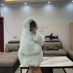 FURTJY New Style Jackets Autumn Winter Luxury Knitted Fur Coat Women Double Long Sleeve Woven Liner Fashion Real Fox Fur Coat