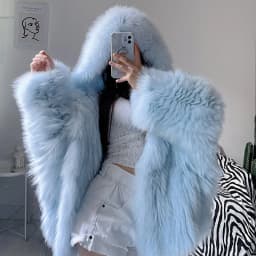 FURTJY New Style Jackets Autumn Winter Luxury Knitted Fur Coat Women Double Long Sleeve Woven Liner Fashion Real Fox Fur Coat