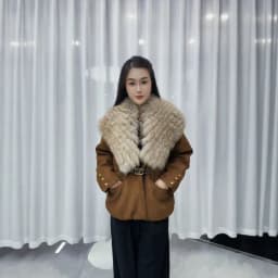 OFTBUY Ladies Fashion Slim Clothing with Real Fur Women Suede Belted Coat Winter Warm Big Raccoon Fur Collar Duck Down Jacket