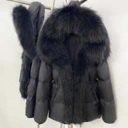 OFTBUY Raccoon Fur Hooded Down Clothes Women Duck Down Clothing Big Warm Thick Jacket with Fur for Women Winter Puffer Outerwear