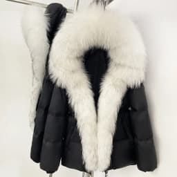 OFTBUY Raccoon Fur Hooded Down Clothes Women Duck Down Clothing Big Warm Thick Jacket with Fur for Women Winter Puffer Outerwear