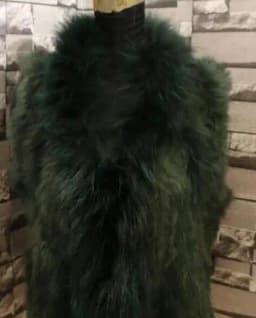 HARPPIHOP*2021 free shipping lady knitted Real rabbit fur coat/ jacket/ outware with hood women belt long with tassels