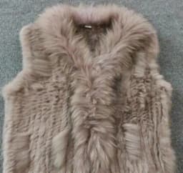 HARPPIHOP*2021 free shipping lady knitted Real rabbit fur coat/ jacket/ outware with hood women belt long with tassels