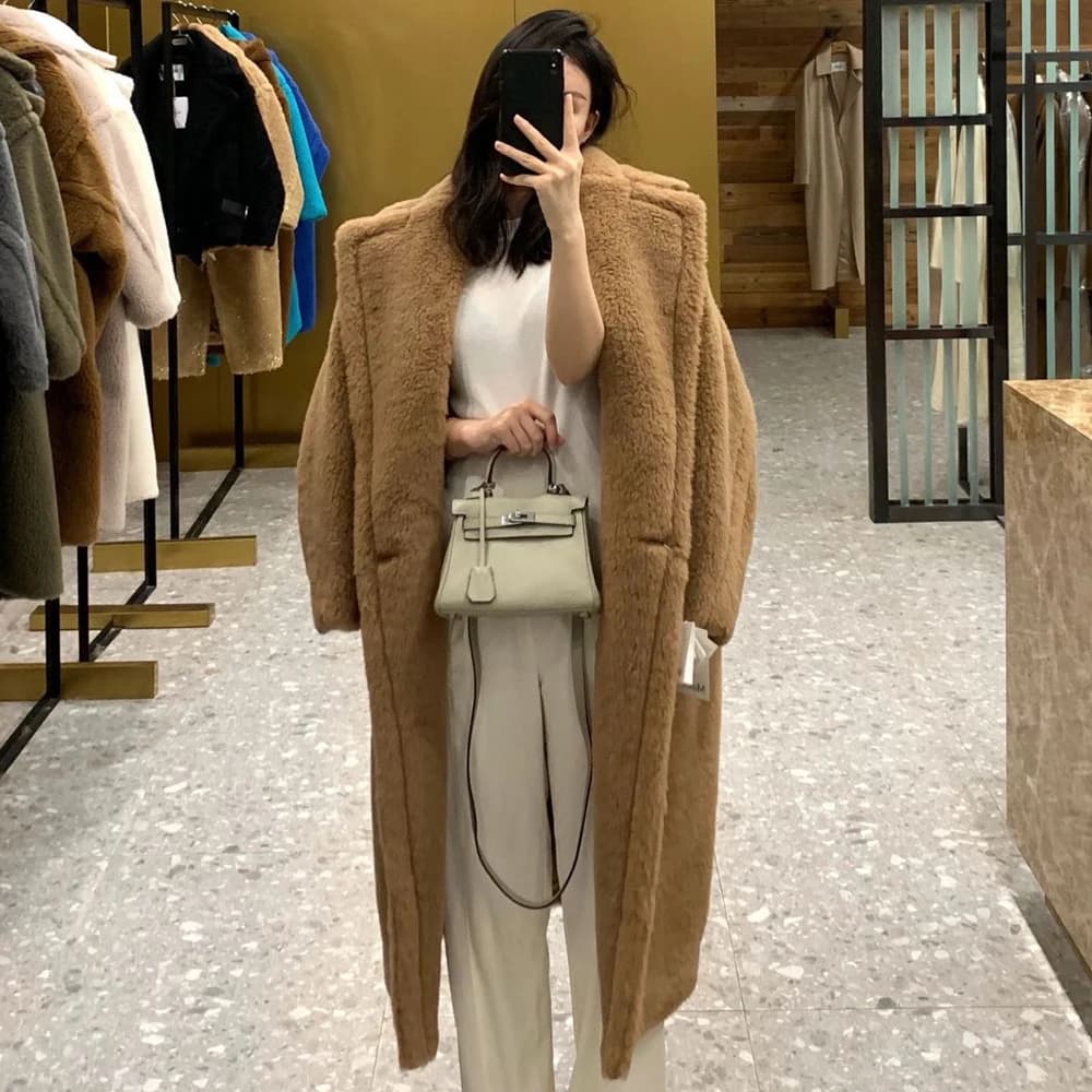 Teddy Bear Coat Fur Coat Teddy Alpaca Profile Wool Female Same paragraph Correct Version Real Fur Coat Outwear
