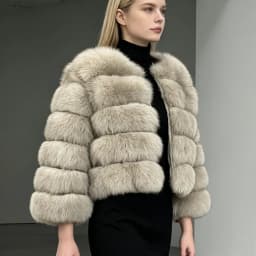 2026 Real Fox Fur Coat Women Winter Warm Luxury Natural Raccoon Fur Jacket Detachable Sleeves Female Vest Furry Coats