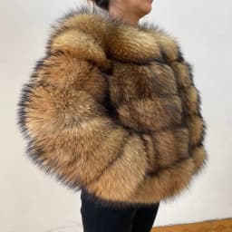 Women's Fur Coat - Winter Women's Warm Natural Raccoon Fur Coat - Fashionable Luxury Mainstream Brand Genuine Leather Coat