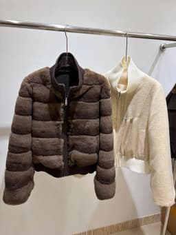Warm New Women's Real Natural Rex Rabbit Fur Coat 2 Sides Wear Fur Coat Thick Long Sleeves Luxury Outerwear Jackets