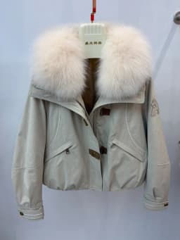 New Style Winter Warm Women Natural Goose Down Jackets Real Fox Fur Collar Cusual Outwear Coats Thick Female Puffer Jackets