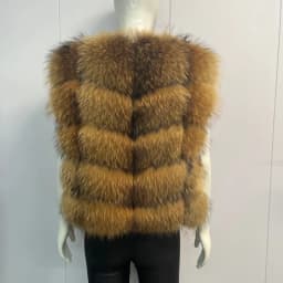 BEIZIRU Women's Sleeveless Real Fur Vest Winter Fashion Luxury Natural Vest