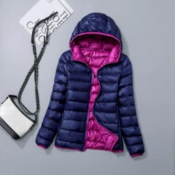 New Casual 90% Ultra Light White Duck Down Jacket Women Autumn Winter Warm Double sided Coat Lady Plus Size Female Hooded Parka