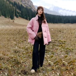 TOYOUTH Women Reversible Corduroy Down Jacket 2026 Winter New Cannelé Color Block Loose Outerwear