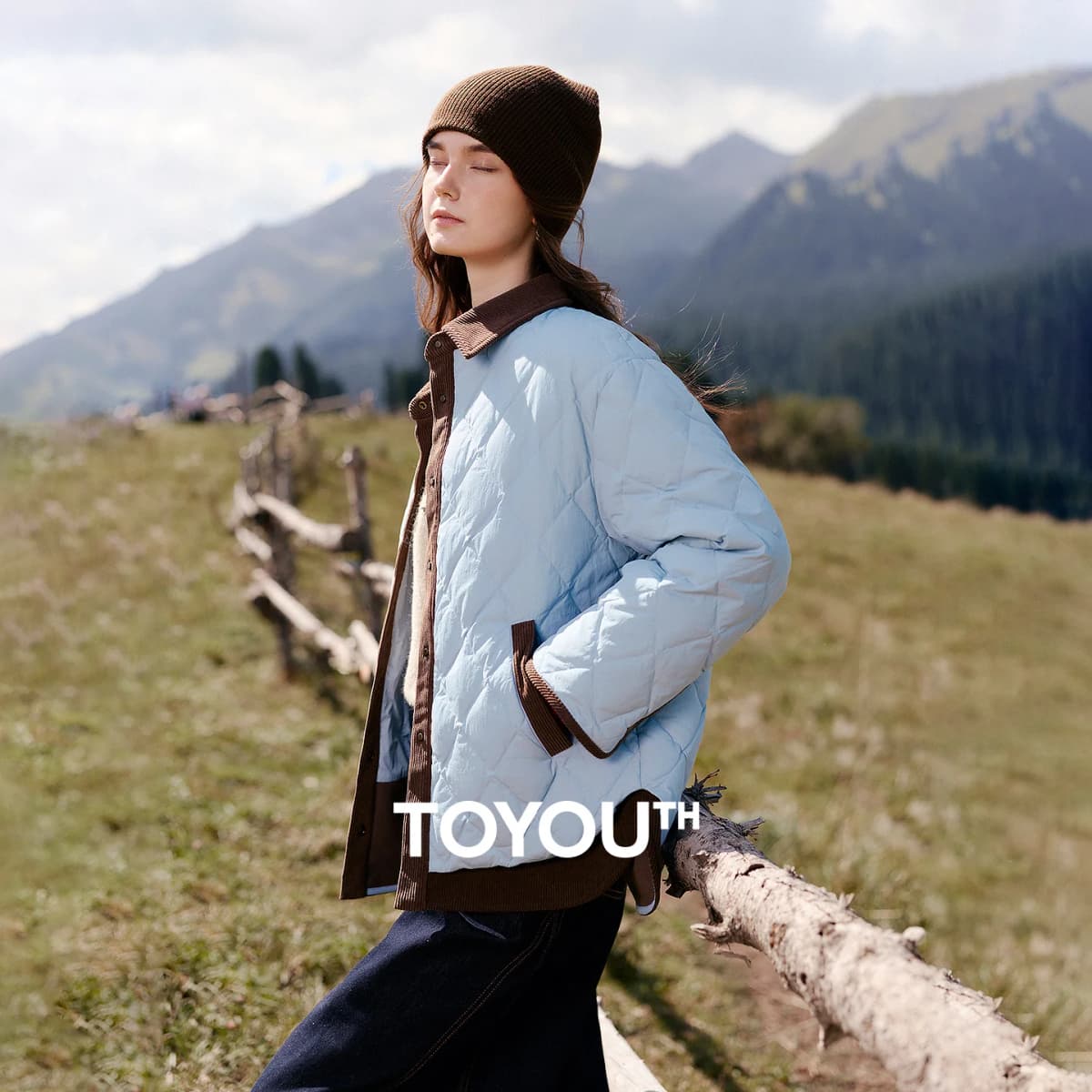 TOYOUTH Women Shirt Style Down Jacket 2026 Winter New Retro Corduroy Contrast Collar Light Warm Outerwear