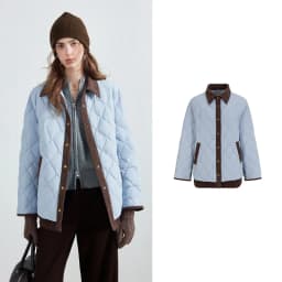 TOYOUTH Women Shirt Style Down Jacket 2026 Winter New Retro Corduroy Contrast Collar Light Warm Outerwear