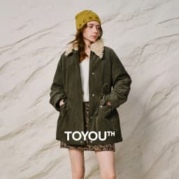 TOYOUTH Women Down Jacket 2026 Winter New Corduroy Teddy Fleece Lapel Drawstring Waist Barnes Style Workwear Outerwear