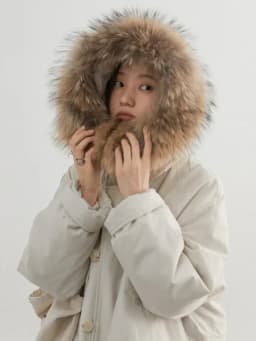 CHIC VEN Women Down Coats Casual Loose Hooded Fur Collar Warm Jackets Korean 90 White Duck Down Female Coat Autumn Winter 2026