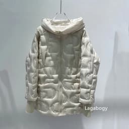 Lagabogy Autumn 2025 Winter Down Jacket Women Casual Loose Oversize White Duck Coat Warm Outerwear Hood Style Coat Office Lady