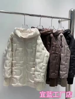 Lagabogy Autumn 2025 Winter Down Jacket Women Casual Loose Oversize White Duck Coat Warm Outerwear Hood Style Coat Office Lady