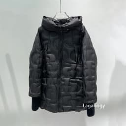 Lagabogy Autumn 2025 Winter Down Jacket Women Casual Loose Oversize White Duck Coat Warm Outerwear Hood Style Coat Office Lady