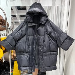 Lagabogy 2026 Loose Long Puffer Jacket Winter Women Hooded White Duck Down Coat Thick Female Parka Snow Fluffy Warm Outwear New