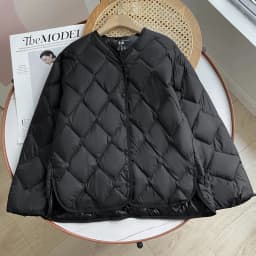 Lagabogy 2025 Autumn Winter Women Ultra Light 90% White Duck Down Jacket Female Casual Loose Puffer Coat Single Breasted Outwear