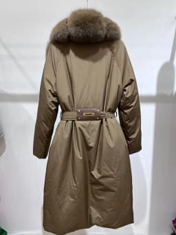 2025 Winter Fashion Women Long Coats Filling White Goose Down Jacket Natural Real Fox Fur Suit Collar Luxury Thick Warm Jacket