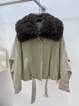 Women Winter Warm Natural Lamb Sheep Fur Collar Goose Down Jackets Thick Coat Outwear Female Puffer Jackets Hot Sale