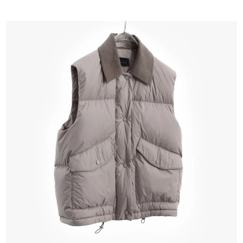 Goose Down~Women's Vest, Warm down Sleeveless Top, Slim-Fit Vest for Petite Figures, New Winter Style