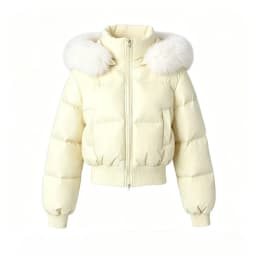 Korean Sweet Solid Faux Fur Hooded Coat Women Y2k Vintage Slim Cotton Coat Autumn Winter Casual Warm Long Sleeve Outerwear New