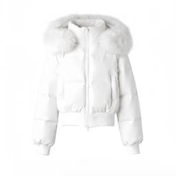 Korean Sweet Solid Faux Fur Hooded Coat Women Y2k Vintage Slim Cotton Coat Autumn Winter Casual Warm Long Sleeve Outerwear New